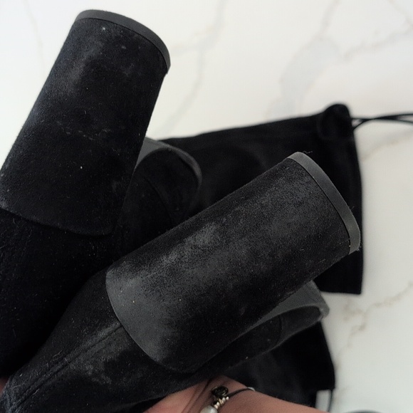 Black Over-the-Knee Boots Size 7 - Picture 8 of 11